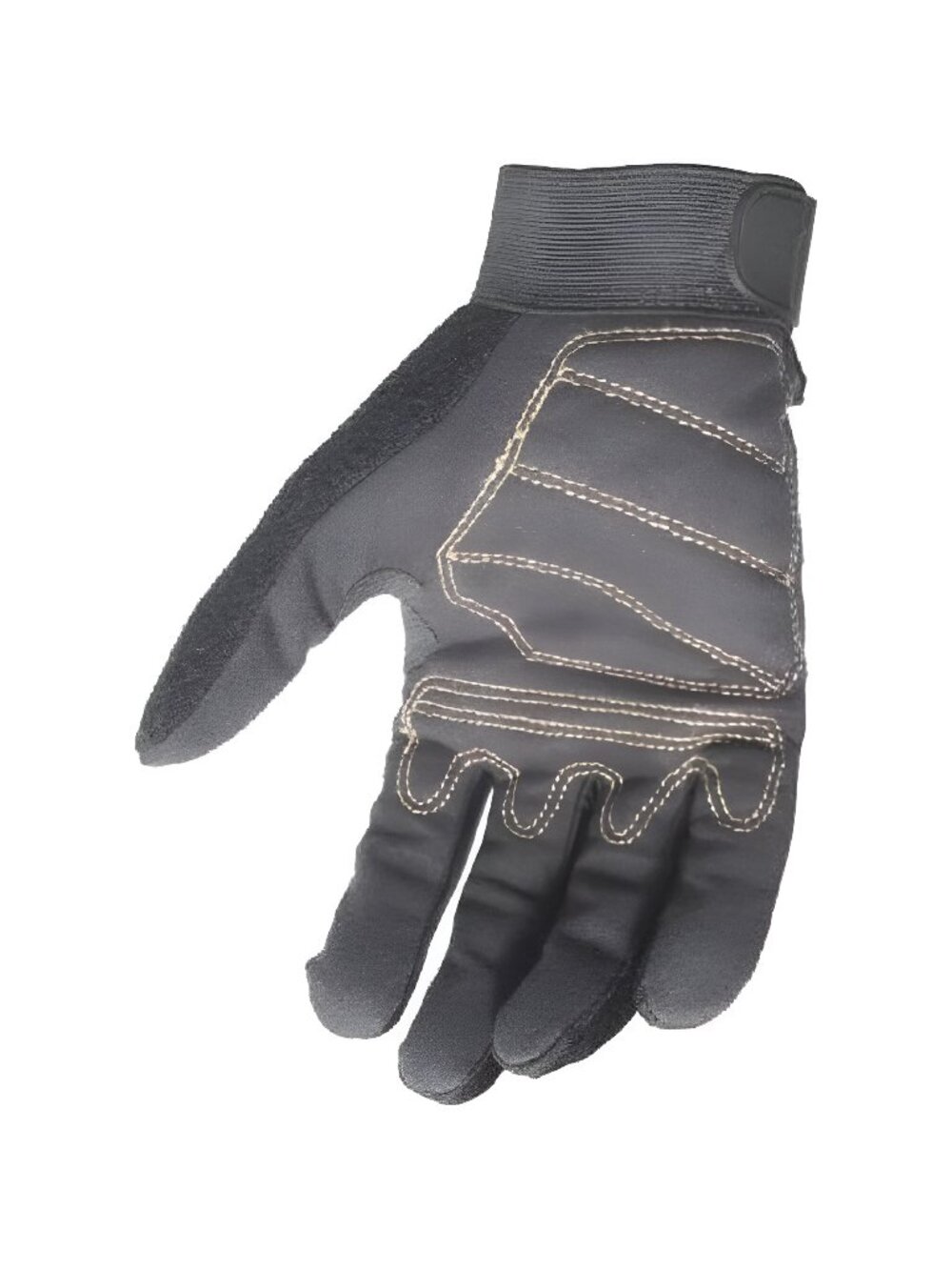 Dewalt DPG20L Synthetic Leather Palm Spandex Back Velcro Wrist Work Glove, Large